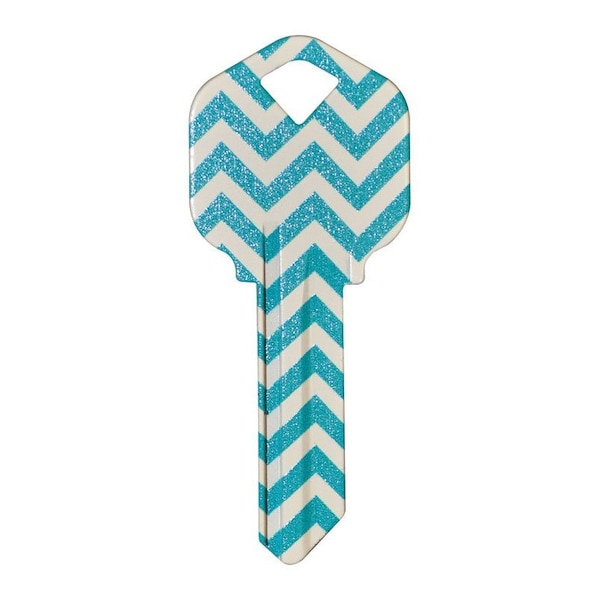 Hillman HILLMAN Wackey Teal House/Office Universal Key Blank KW1 Single 89041 - main